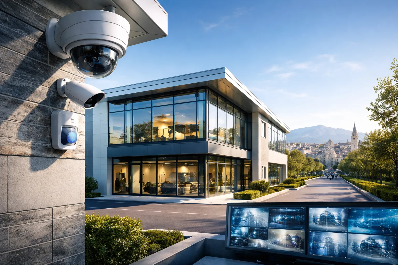 Sécurisez votre entreprise à Avignon 24h/24 avec la télésurveillance EROS Sécurité.